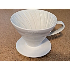 Hario V60 Ceramic Coffee Dripper 02 O2 Classic Pour Over Maker w Handle - Japan